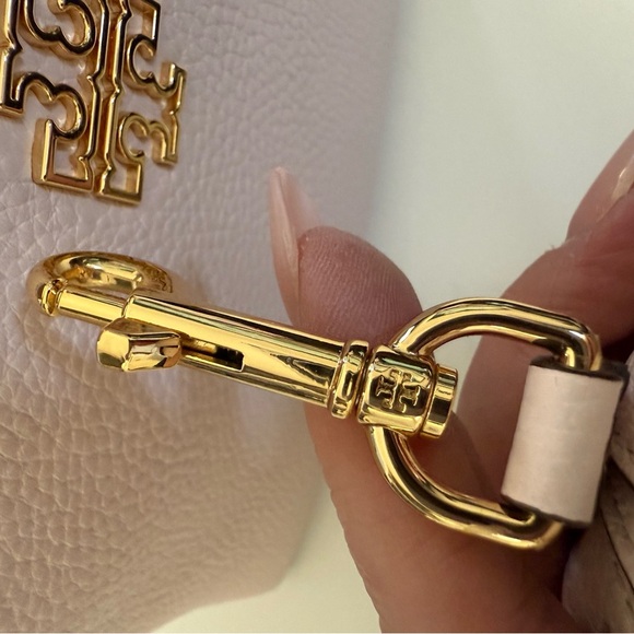 Tory Burch Britten Mini Satchel Crossbody– Delicate Pink Leather Sold Out NWT - Picture 9 of 11